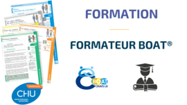 Formation de formateur BOAT®, sur deux jours, en petit groupe, dispensée par un formateur BOAT® labellisé. Elle est destinée aux professionnels intervenant auprès de mineurs âgés de 5 à 18 ans, ayant déjà bénéficié d’une formation à l’utilisation de la BOAT® (en présentiel, en blended-learning ou en 100 % digital) et souhaitant, à leur tour, former des professionnels à l’utilisation de la BOAT®. 